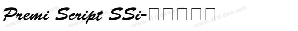 Premi Script SSi字体转换
